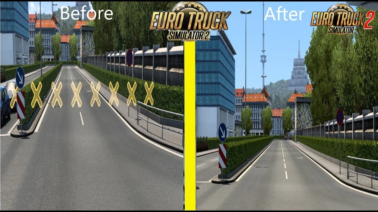 No Barriers Mod v4.0 (1.45.x) for ETS2