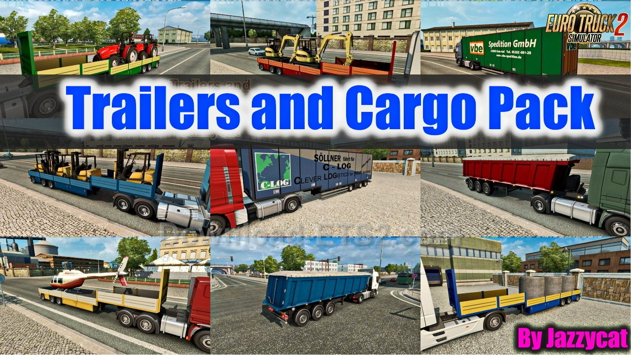 Trailers and Cargo Pack v11.9.3 by Jazzycat (1.50.x) for ETS2