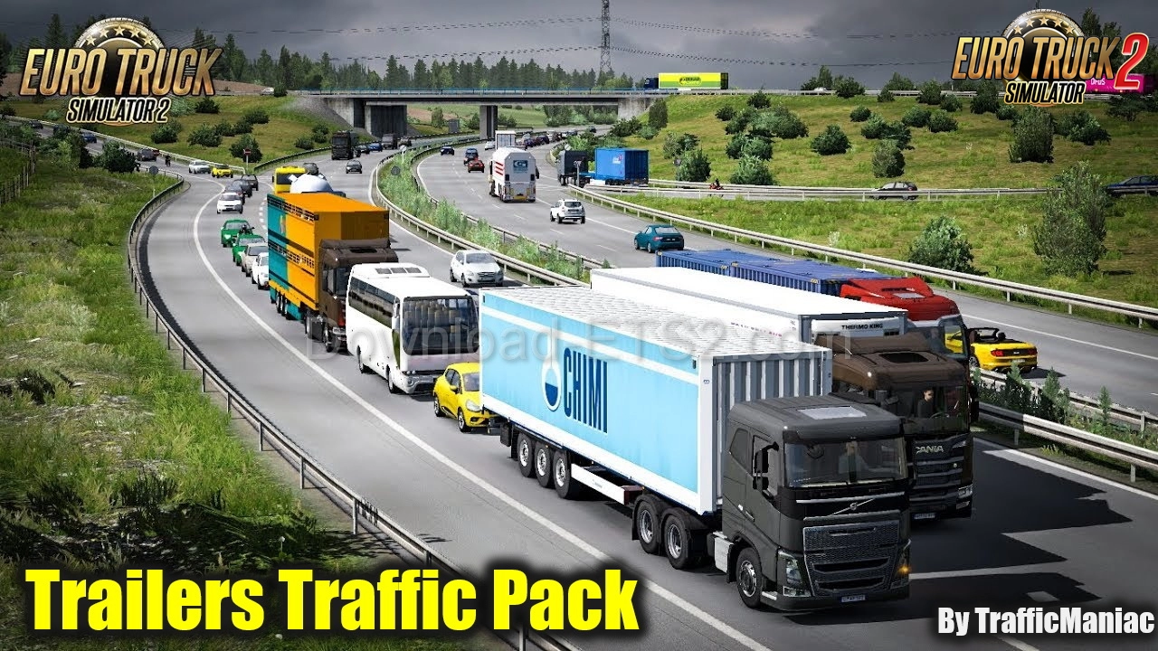 Trailers Traffic Pack v11.3 by TrafficManiac (1.47.x) for ETS2