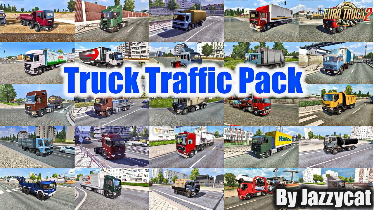 Truck Traffic Pack v9.1.17 by Jazzycat (1.58.x) for ETS2