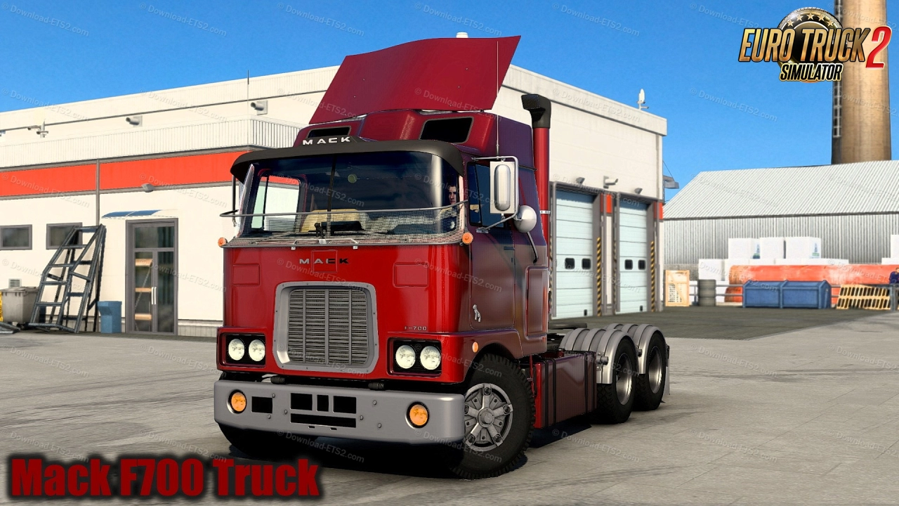 Mack F700 Truck + Interior v1.2.1 (1.46.x) for ETS2