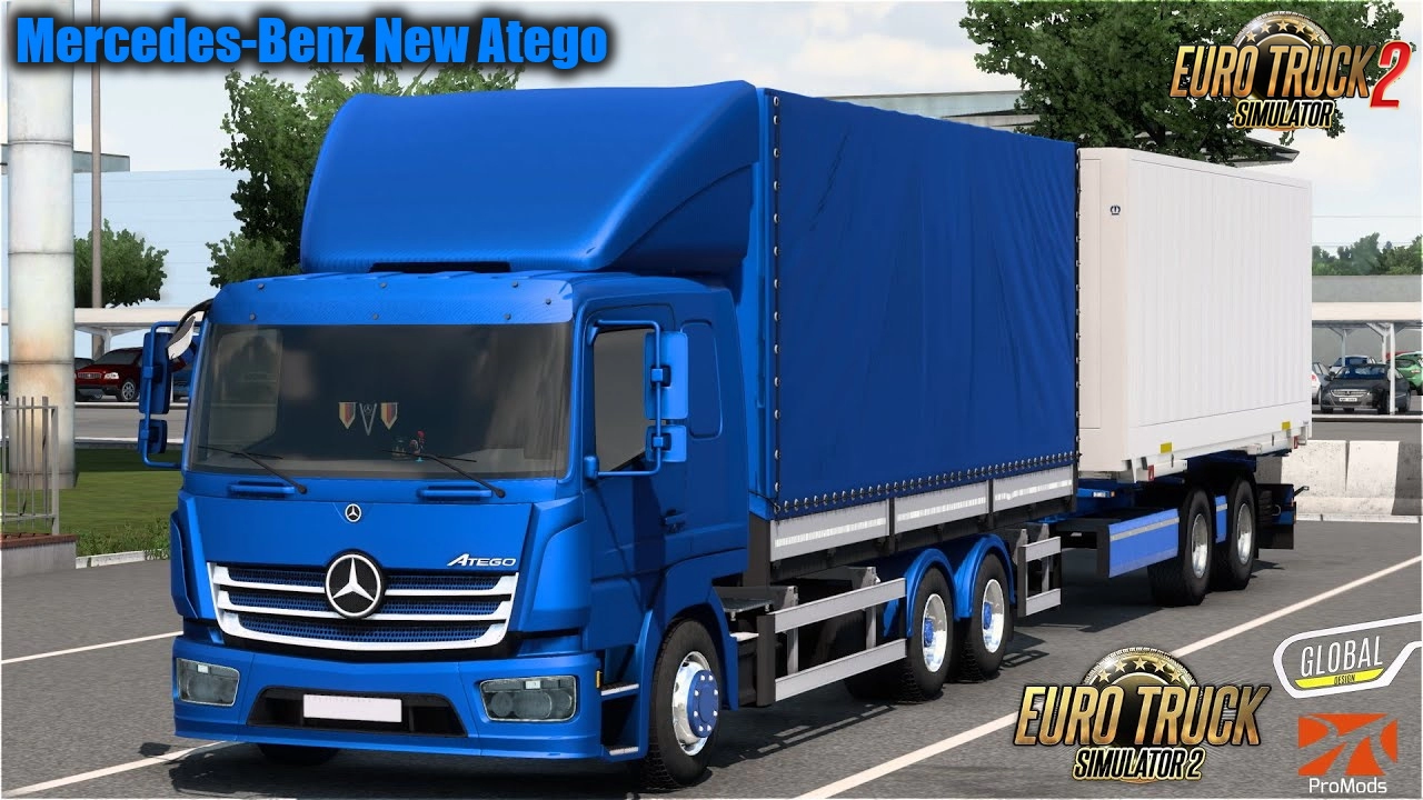 Mercedes-Benz New Atego + Interior v1.0 (1.45.x) for ETS2