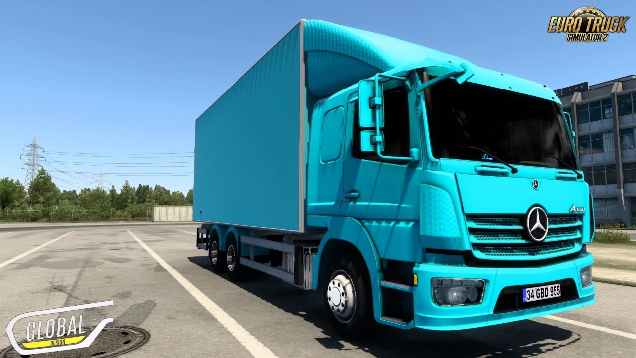 Mercedes-Benz Atego MP4 + Interior v1.1 (1.52.x) for ETS2