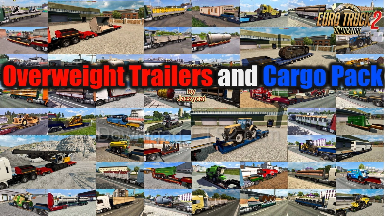 Overweight Trailers and Cargo Pack v11.6 by Jazzycat (1.47.x)