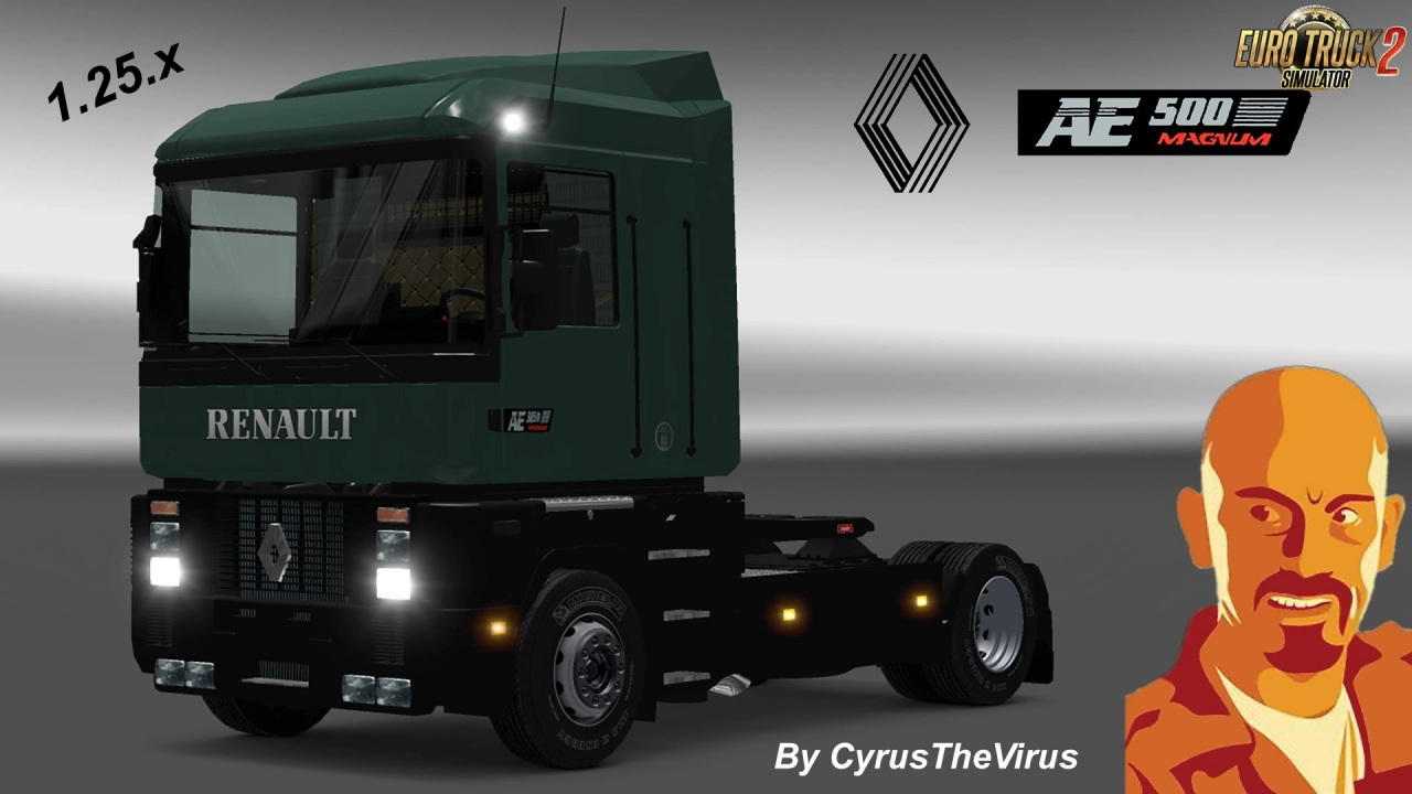 Renault AE Magnum + Interior v2.0 (1.45.x) for ETS2
