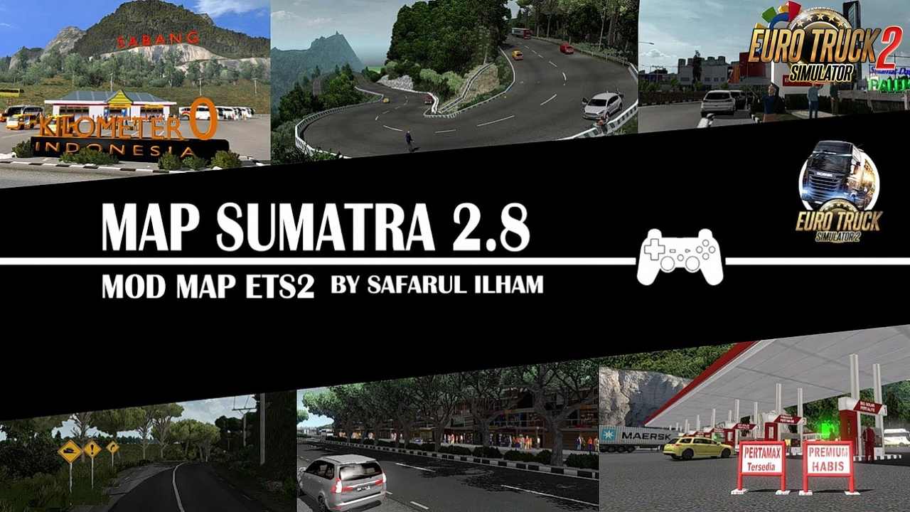 Reworked Map Sumatra v2.8 (1.45.x) for ETS2