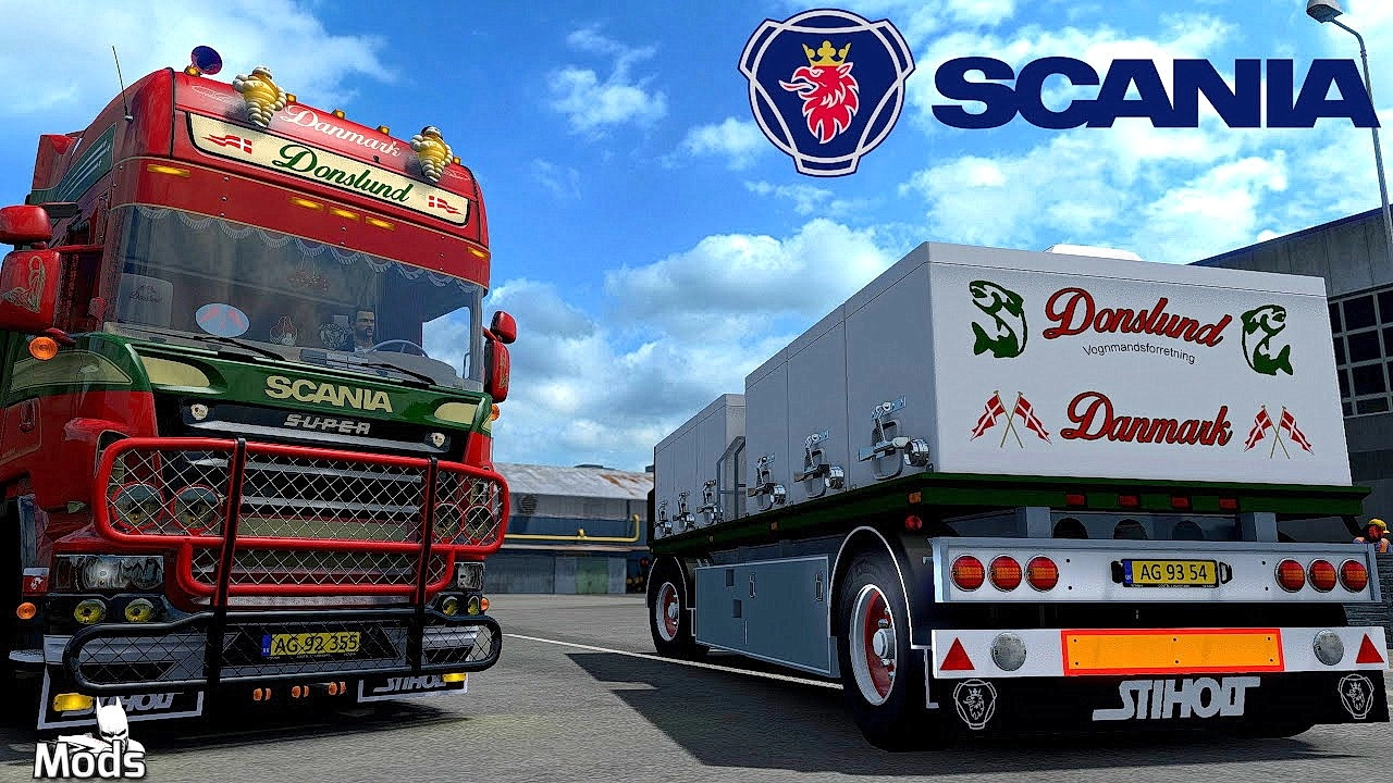 Scania R560 Donslund + Trailer v1.6 (1.46.x) for ETS2