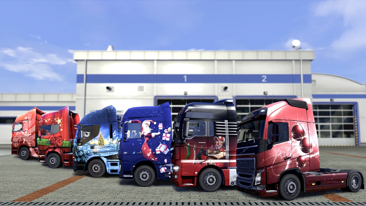 Christmas Paint Jobs Pack DLC for Euro Truck Simulator 2