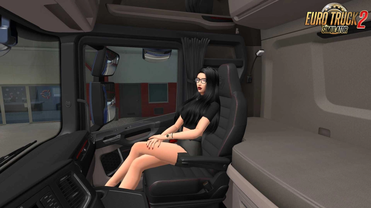 Girls Passenger for Trucks v1.4 (1.47.x) for ETS2