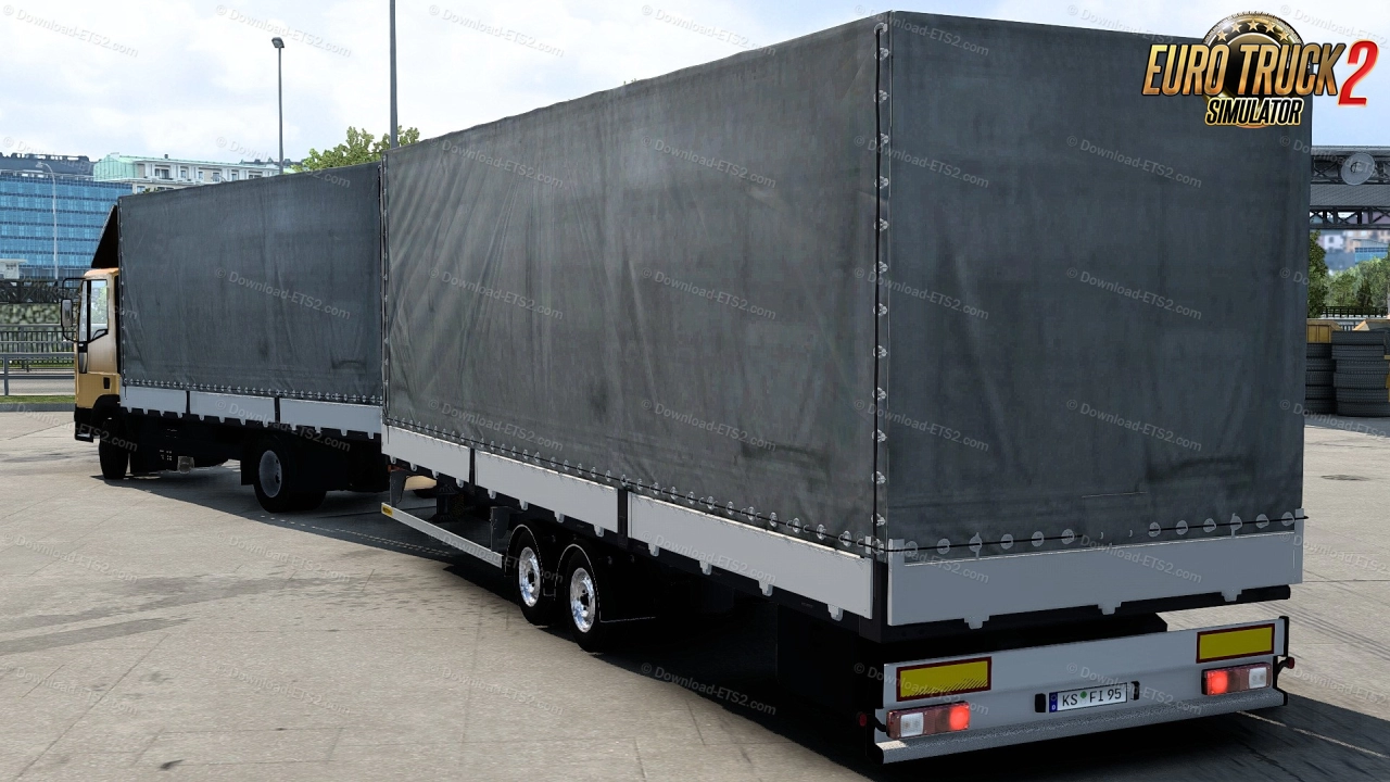 Iveco Eurocargo Truck + Trailer v1.6 (1.46.x) for ETS2