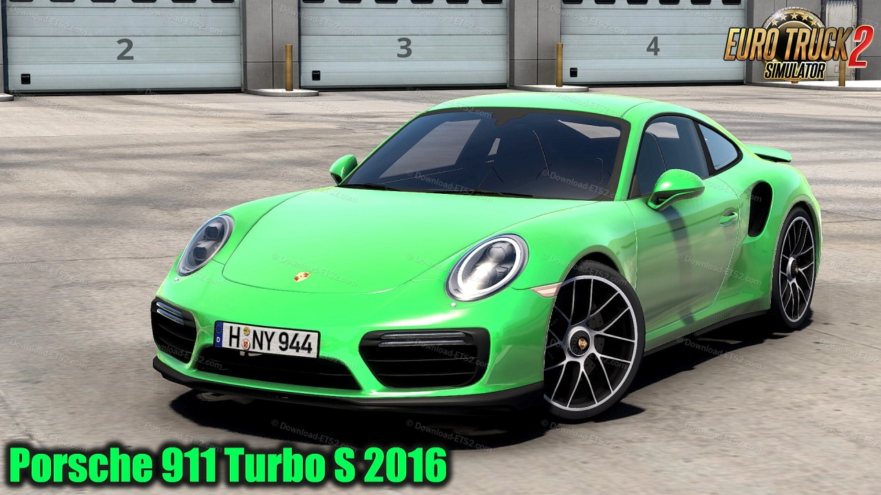 Porsche 911 Turbo S 2016 + Interior v1.6 (1.49.x) for ETS2