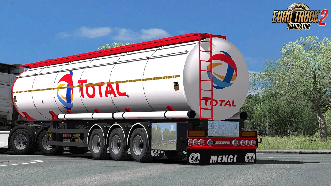 Menci Cistern Trailer v1.7 By MDModding (1.50.x) for ETS2