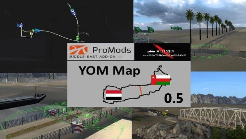 YOM Map - PM Middle-East Addon v0.5 (1.46.x) for ETS2