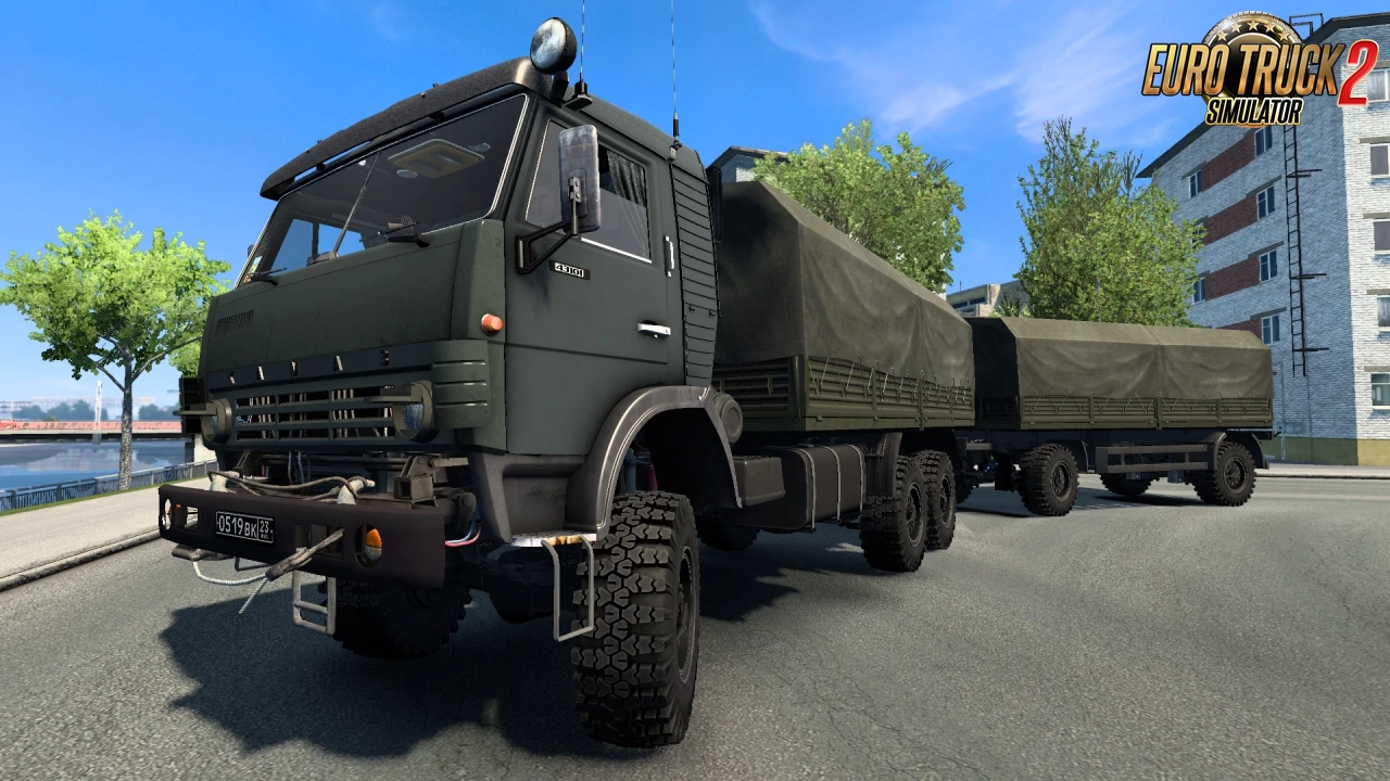 KamAZ 43101 Army Truck + Interior v1.3 (1.46.x) for ETS2