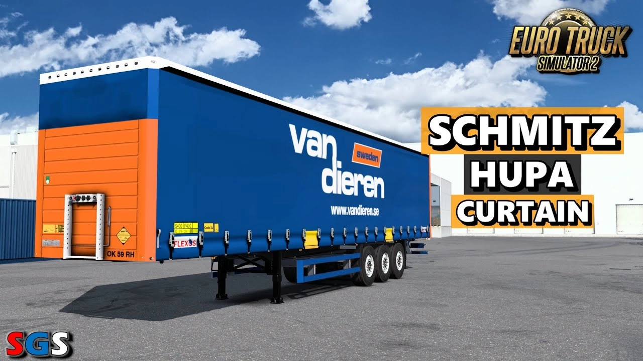 Schmitz Hupa Curtain Trailer v1.4 (1.49.x) for ETS2