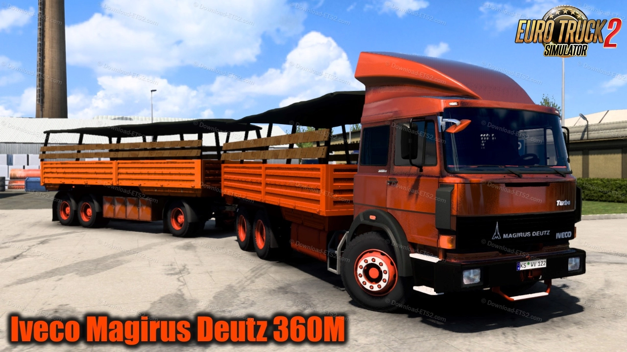 Iveco Magirus Deutz 360M + Interior + Trailer v1.4 (1.48.x)