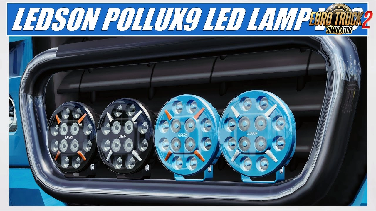LEDSON Pollux9 LED Lamp v1.5 (1.59.x) for ETS2
