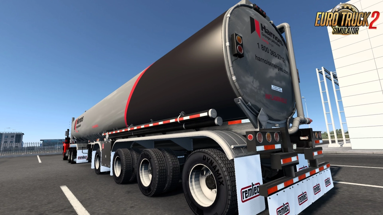 Remtec Tanker Trailer + Skin v1.5 (1.49.x) for ETS2