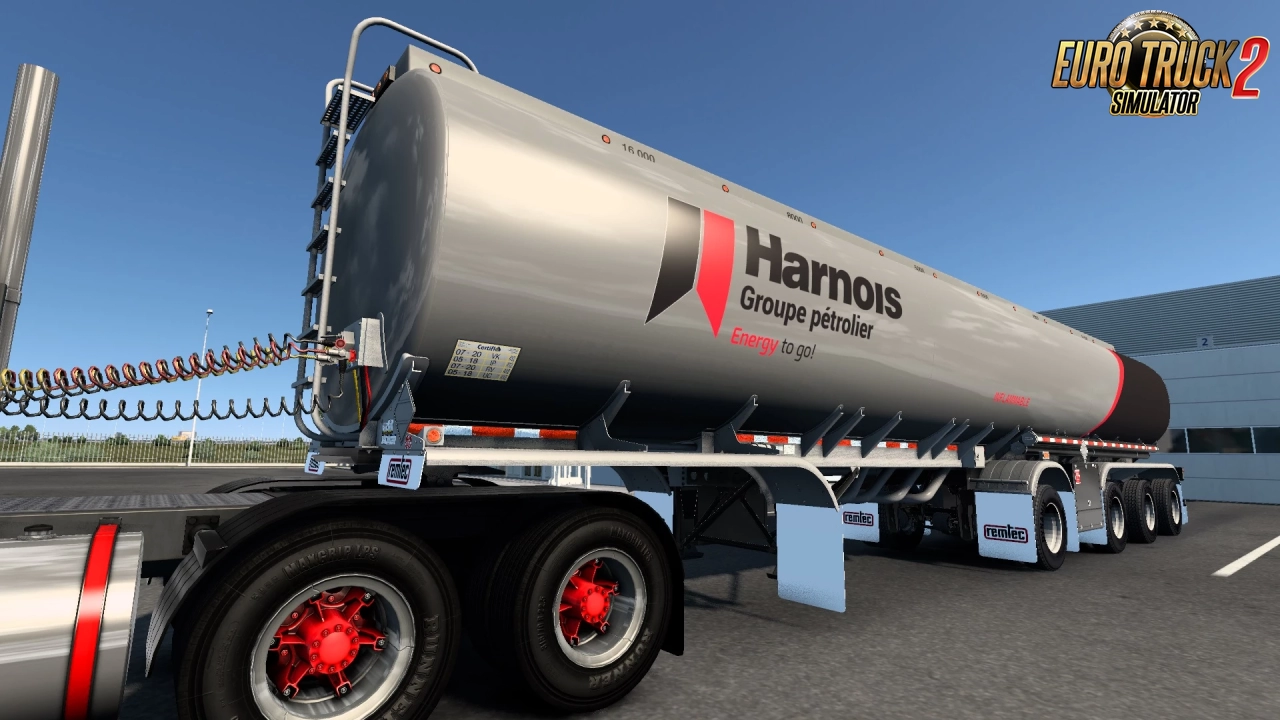 Remtec Tanker Trailer + Skin v1.5 (1.49.x) for ETS2