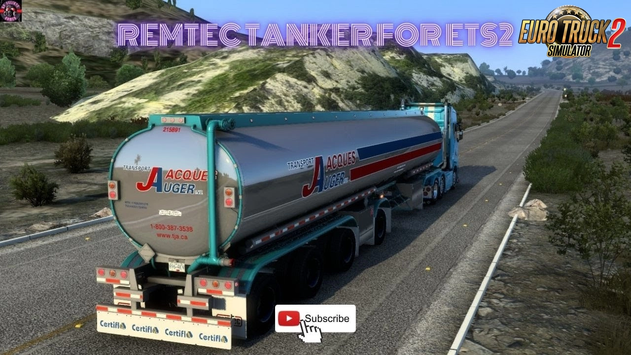 Remtec Tanker Trailer + Skin v1.5 (1.49.x) for ETS2