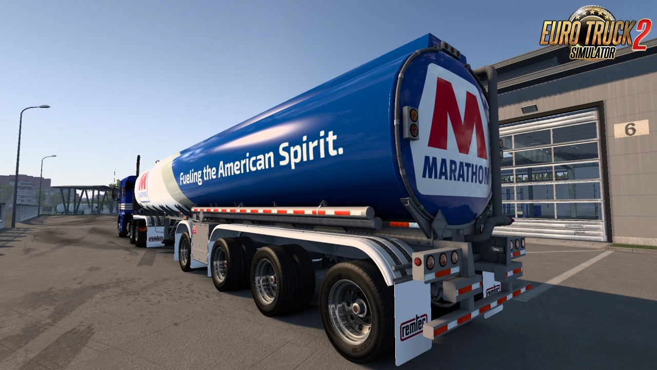 Remtec Tanker Trailer + Skin v1.5 (1.49.x) for ETS2