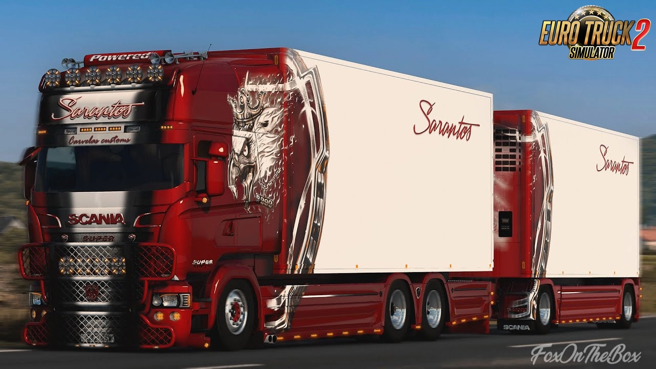 Scania R999 Sarantos Truck + Trailer - Euro Truck Simulator 2