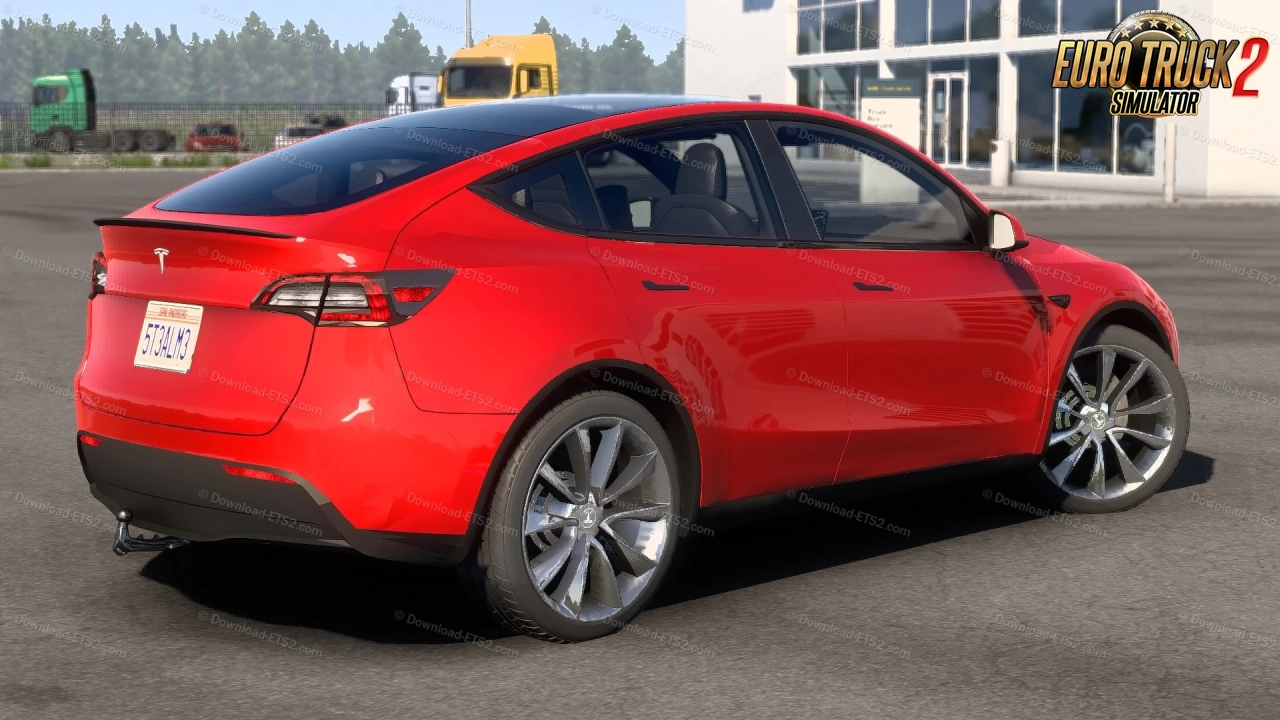 Tesla Model Y 2021 + Interior v1.0 (1.47.x) for ETS2