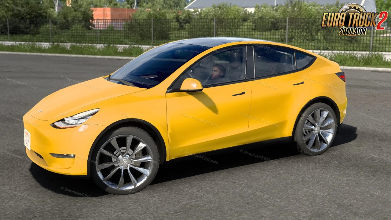 Tesla Model Y 2021 + Interior v1.0 (1.47.x) for ETS2