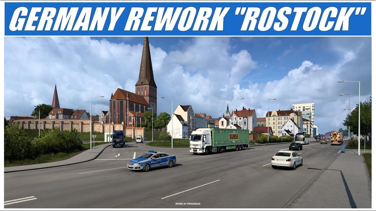 Germany Rework - Rostock city in ETS2