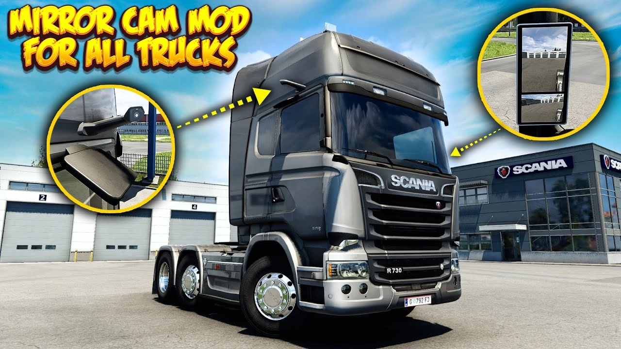 Mirror Cam All Truck v2.5.9 (1.49.x) for ETS2