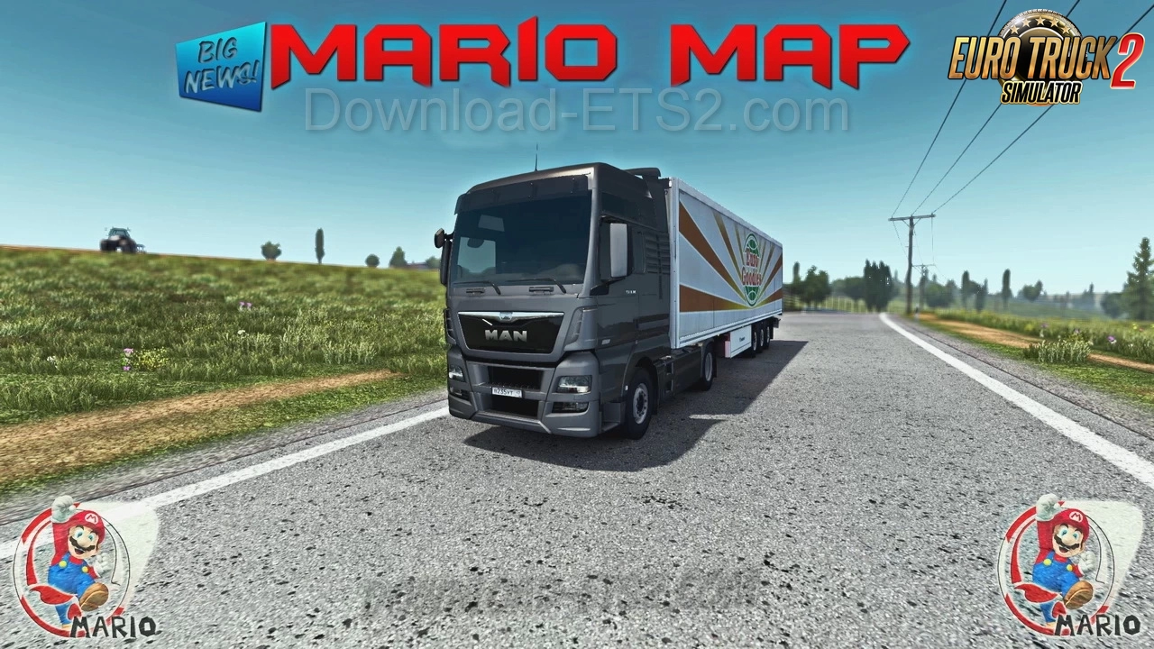 Mario Map v13.2 (1.51.x) for ETS2