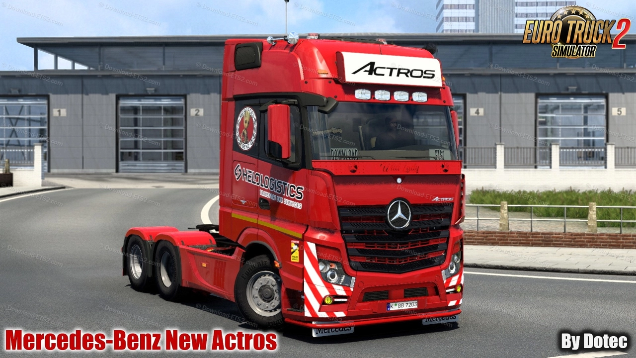 Mercedes-Benz New Actros MP4 v0.32H By Dotec (1.59.x) for ETS2