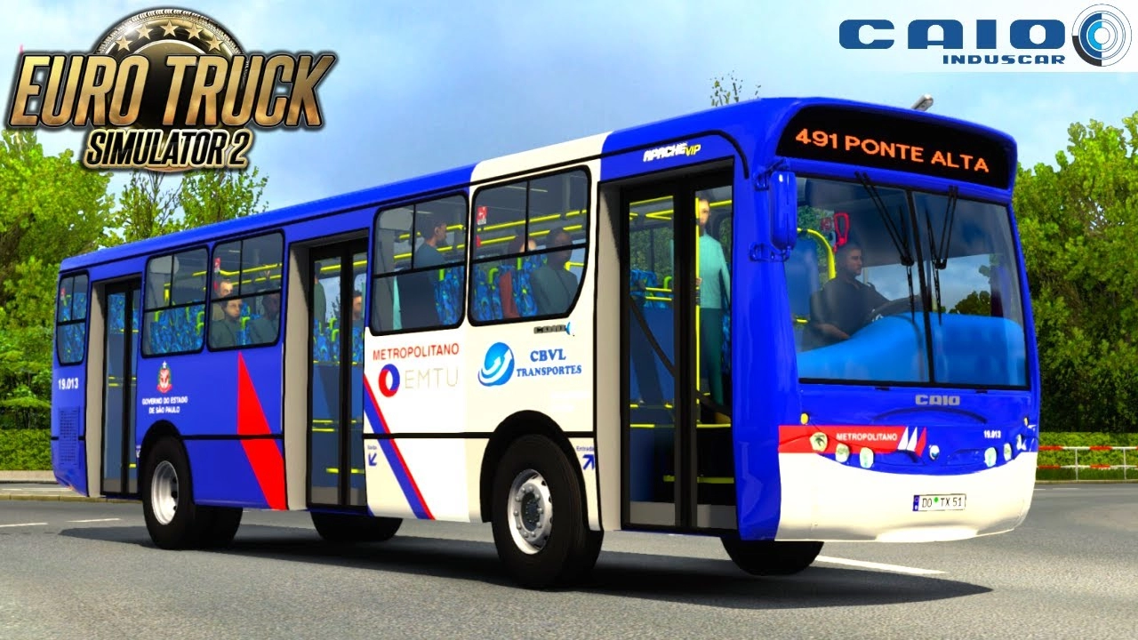 Caio Apache Vip 1 Bus + Interior v1.7 (1.47.x) for ETS2