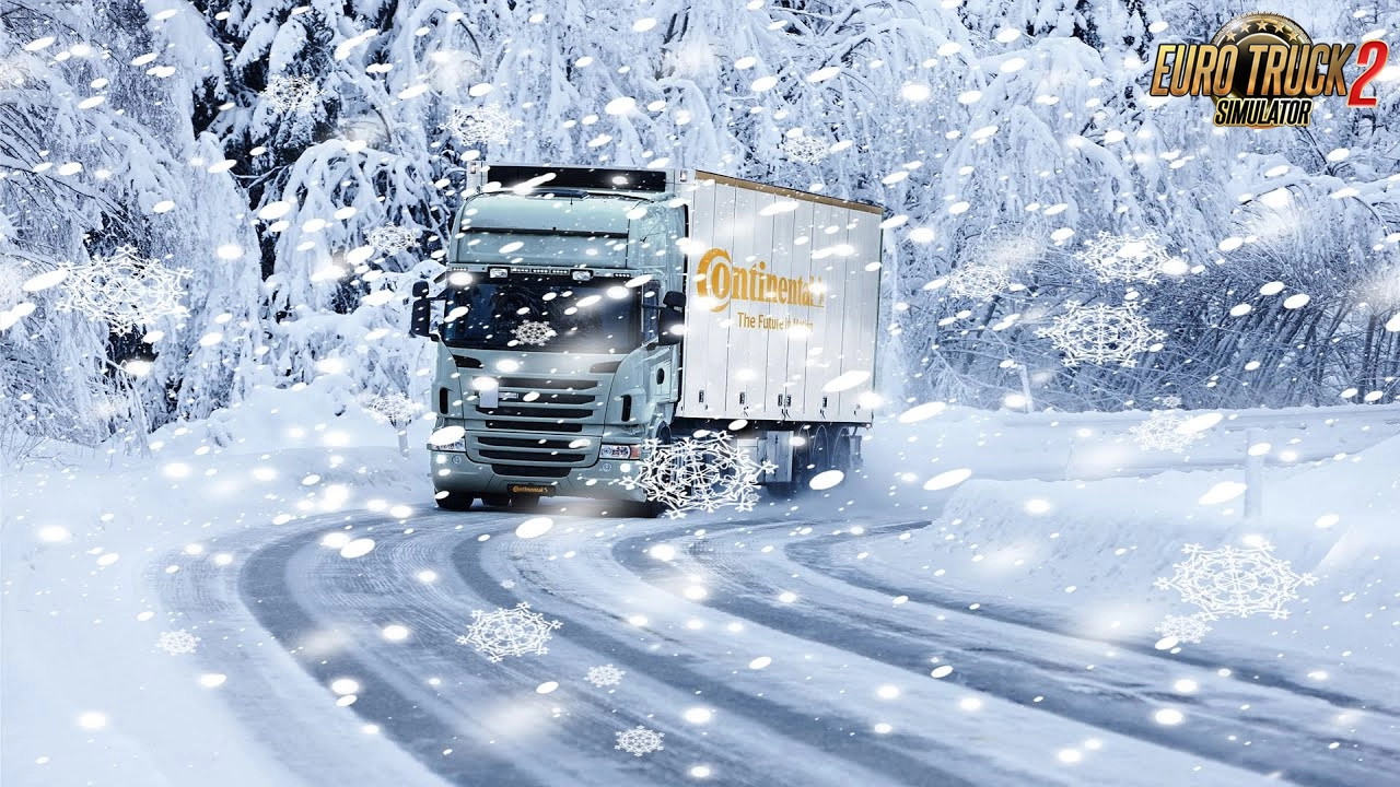 Frosty Winter Weather Mod v10.5 by Grimes (1.58.x) for ETS2