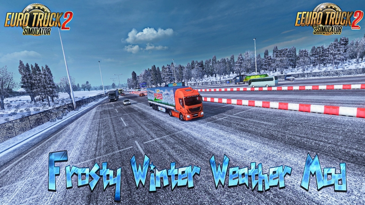 Frosty Winter Weather Mod v10.5 by Grimes (1.58.x) for ETS2