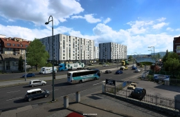 West Balkans DLC - Through Big Cities in ETS2