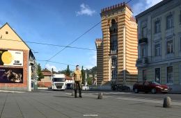 West Balkans DLC - Through Big Cities in ETS2