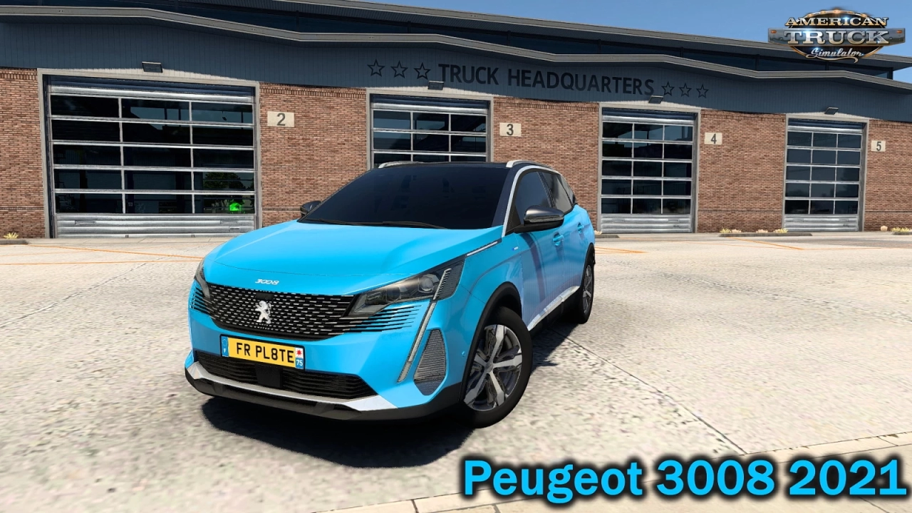 Peugeot 3008 2021 + Interior v1.1 (1.48.x) for ETS2