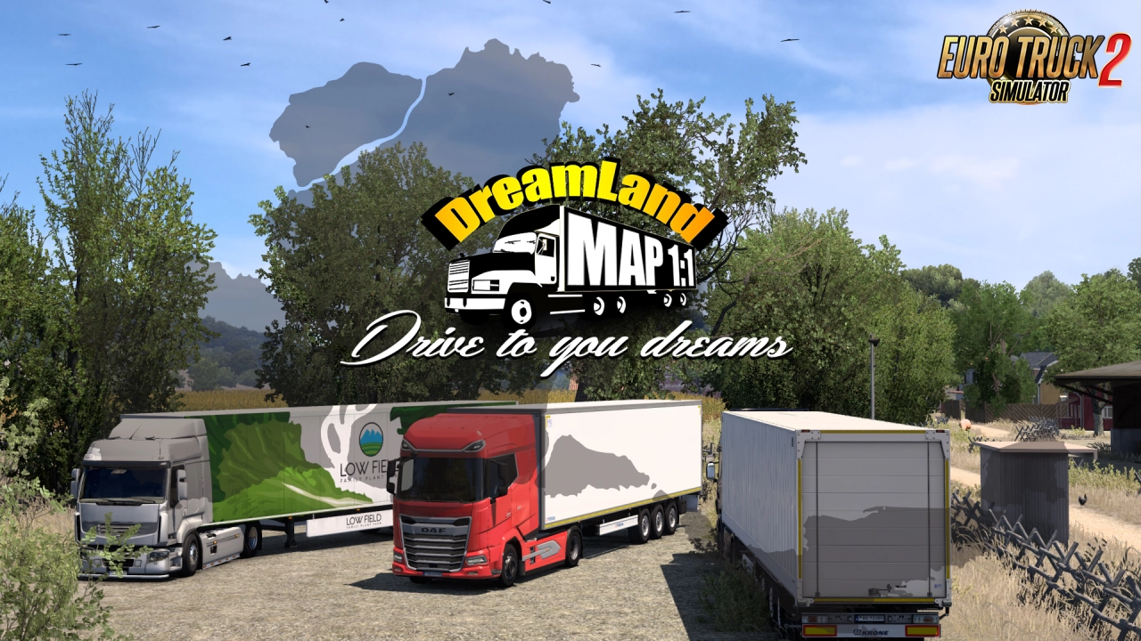 DreamLand Map v1.1 (1.50.x) for ETS2