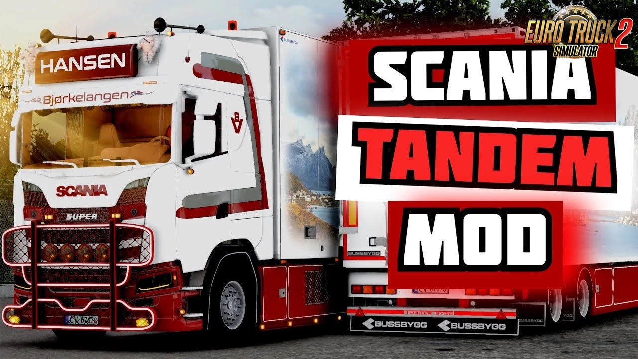Scania S580 Tandem Hansen Edition v1.1 (1.48.5.x) for ETS2