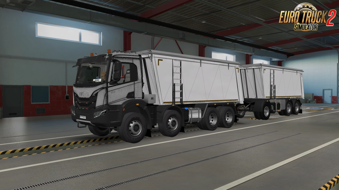 Iveco T-Way Truck + Interior + Trailers v2.0 (1.49.x) for ETS2