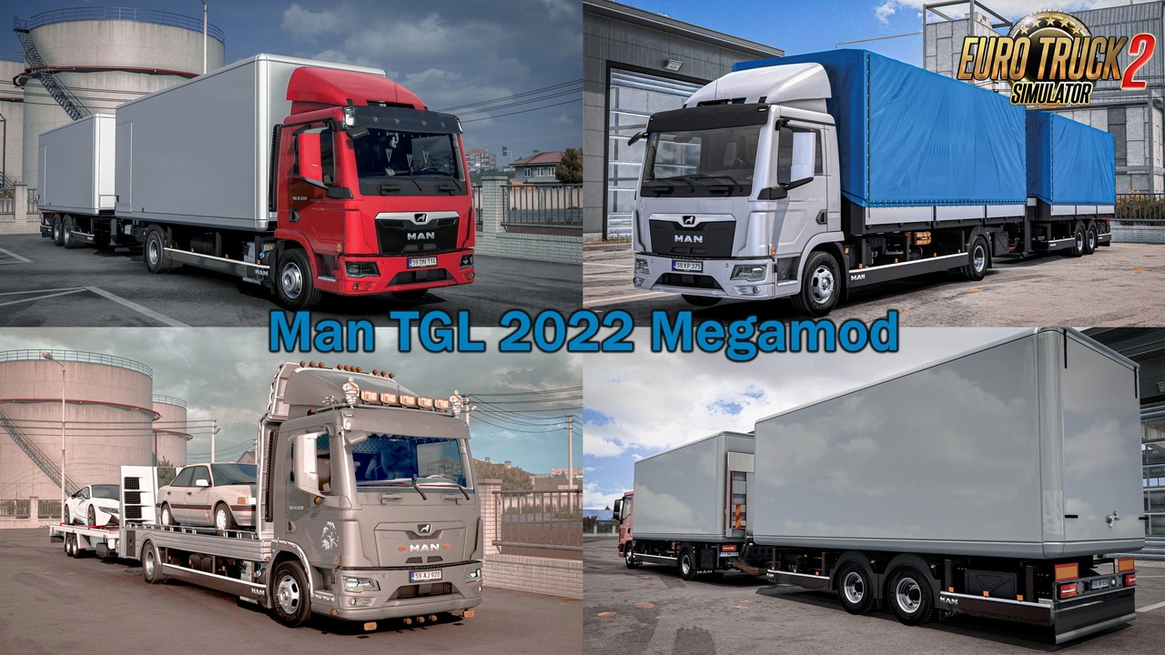 Man TGL 2022 Megamod Truck v2.3 (1.50.x) for ETS2