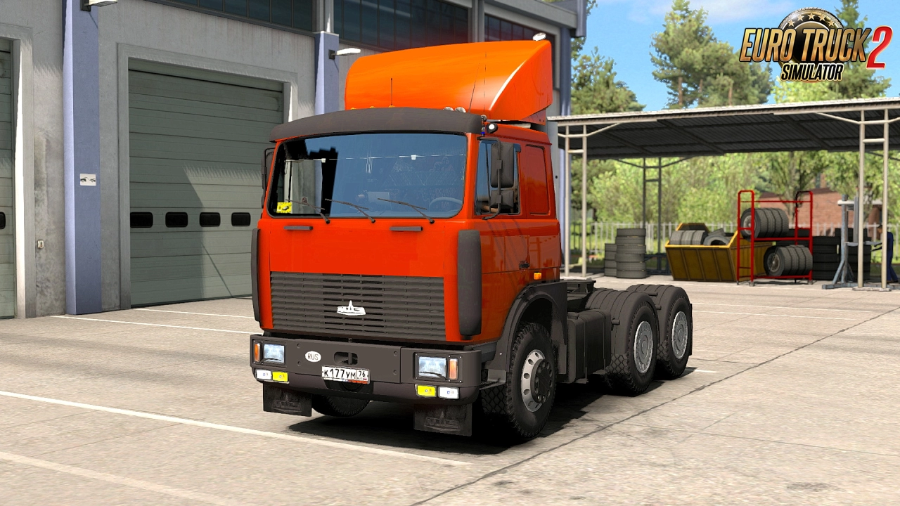 MAZ 54323-08 BDF Truck + Interior v1.1 (1.48.x) for ETS2