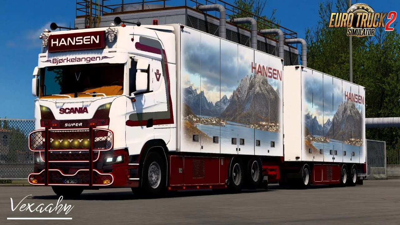 Scania S580 Tandem Hansen Edition v1.1 (1.48.5.x) for ETS2