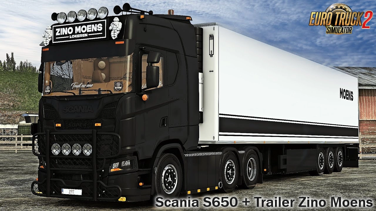 Scania S650 + Trailer Zino Moens Transport v1.2 (1.48.5.x)