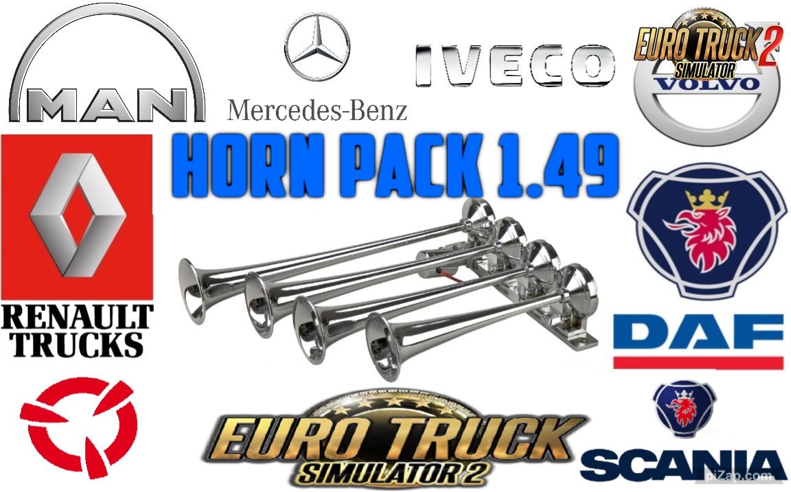 Horn Pack Sound Mod v1.49 (1.49.x) for ETS2