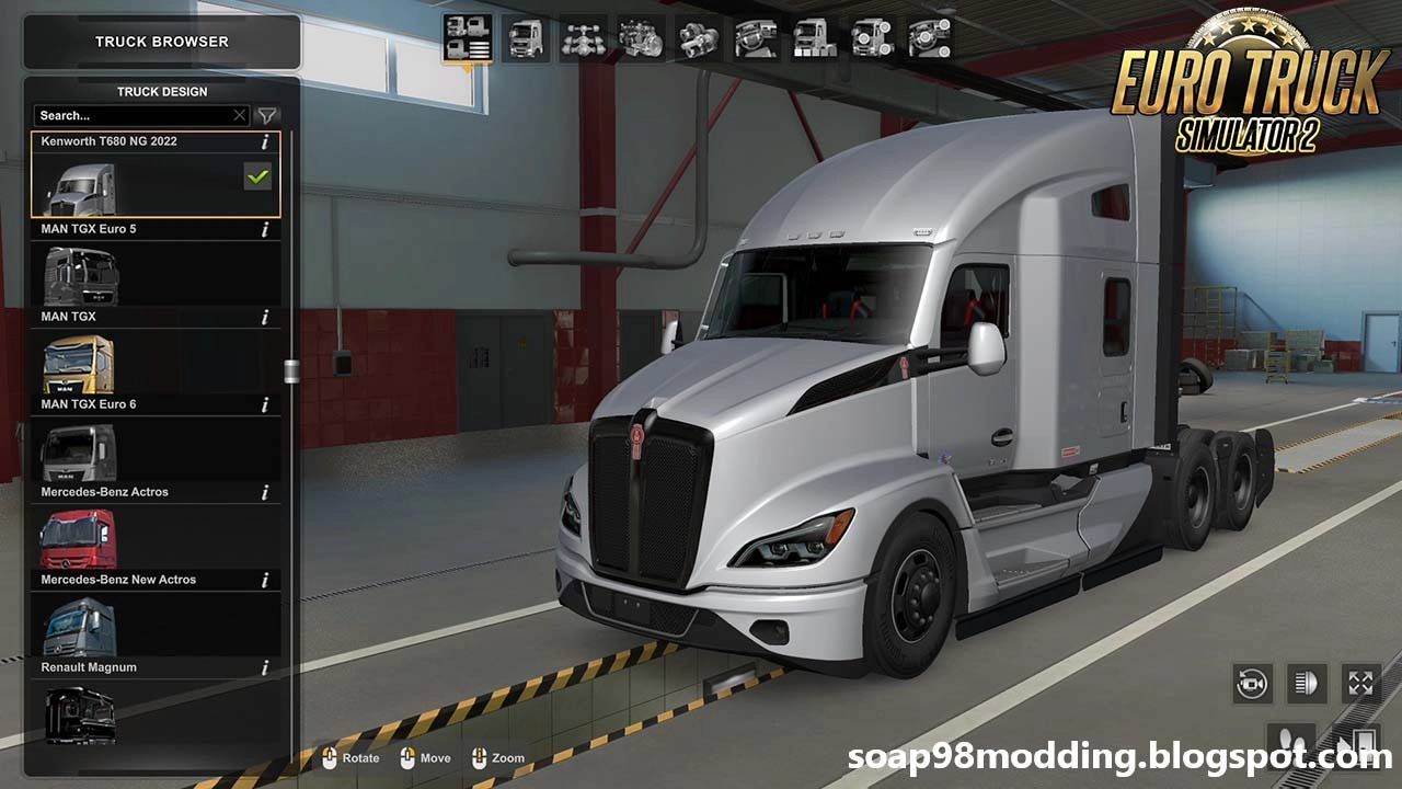 Kenworth T680 NG 2022 v1.0 by soap98 (1.49.x) for ETS2