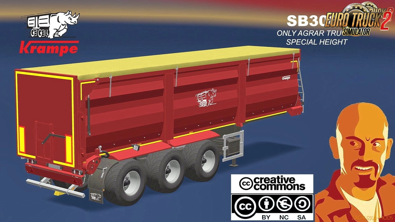 Krampe SB3060 Agrar Trailer v3.0 (1.53.x) for ETS2