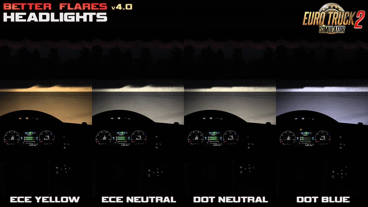 Better Flares Mod v4.6.6 (1.59.x) for ETS2