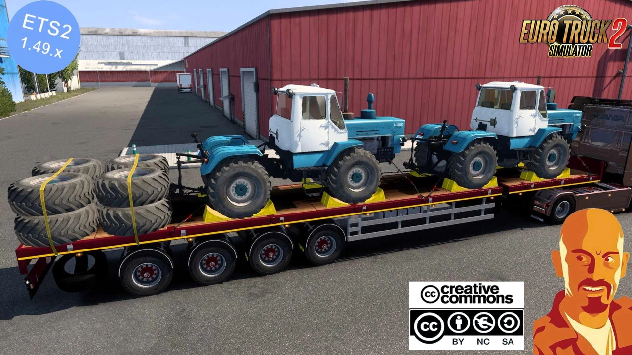 Doll 4axis Flatbed Farming Cargo Pack v1.2 (1.49.x) for ETS2